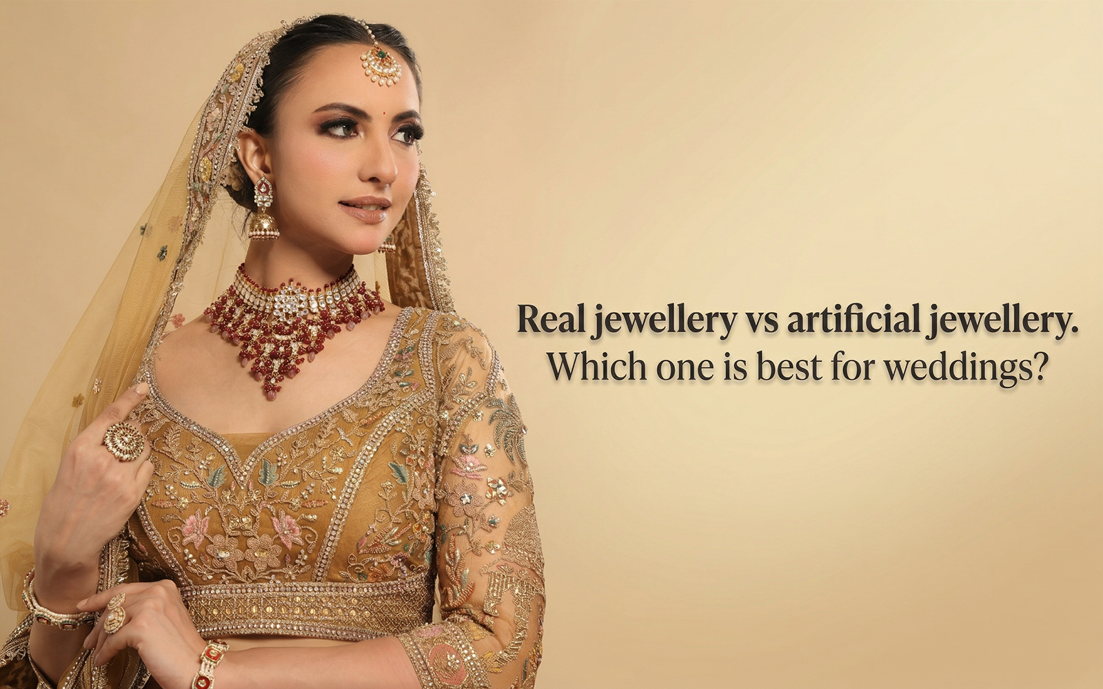 Real vs Artificial Jewellery for Brides | Nuyug
