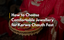 A woman in red traditional clothing holding a Karwa Chauth thali with overlay text “How to Choose Comfortable Jewellery for Karwa Chauth Fast.”