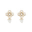 22K Gold Plated Kundan Paradise Stud Earrings