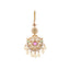 18K Gold Plated Ethereal Gulabi Stone Maang Tikka