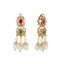 18K Gold Plated Divine Gold Tone Beaded Long Necklace Set