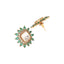 22K Gold Plated Prism Blossom Stud Earrings