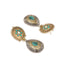 Regal Teardrop Shaped Dangler Earrings