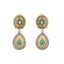 Regal Teardrop Shaped Dangler Earrings