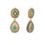 Regal Teardrop Shaped Dangler Earrings