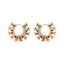 Kanika Floral Multi-color Hoop Earrings