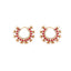 Kanika Floral Red Hoop Earrings