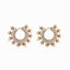 Kanika Floral Pearl Hoop Earrings