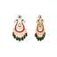22K Gold Plated Mayura Grace Statement Dangler Earrings