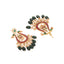 22K Gold Plated Mayura Grace Statement Dangler Earrings