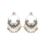 Chandrika Bloom Oxidised Chandbali Earrings
