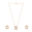 22K Gold Plated Minimal Dual Tone Pendant Set
