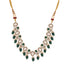 22K Gold Plated Royal Envy Green Kundan Necklace Set