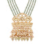 22K Gold Plated Royal Sage Kundan Necklace Set