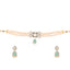 22K Gold Plated Mystic Pearl Charm Choker Necklace Set
