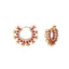 Kanika Floral Red Hoop Earrings
