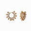 Kanika Floral Pearl Hoop Earrings