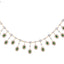 American Diamond Twilight Green Drops Necklace Set