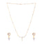 American Diamond Blissful Minimal Necklace Set