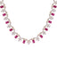 American Diamond Ruby Rhythm Necklace Set