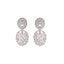 Rhodium Plated Eternal Flora Dangler Earrings