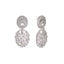 Rhodium Plated Eternal Flora Dangler Earrings