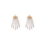 American Diamond Drape Hoop Earrings