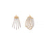 American Diamond Drape Hoop Earrings