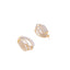 American Diamond Drape Hoop Earrings