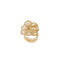 American Diamond Aurora Baroque Pearl Adjustable Ring