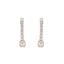 American Diamond Gleam Flow Drop Earrings