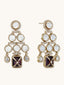 Purple Choker Necklace Set