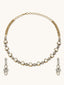 Antique Gold Kundan Necklace Set