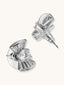 Cz Solitaire Silver Necklace Set