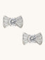Cz Solitaire Silver Necklace Set