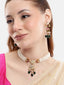 22K Gold Plated Nazneen Kundan Necklace Set