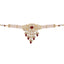 Kundan Allure Ruby Stone Pearl Choker Necklace