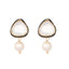 22K Gold Plated Kundan Stone Ethnic Mini Pearl Drop Studs