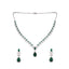 Celestial Emerald Cubic ZIrcon Necklace Set