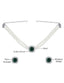 Emerald Elegance Pearl Choker Necklace Set