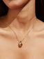 Gold Teardrop Casual Necklace