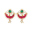 Ethereal Kundan & Pearl Stud Earrings