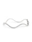 American Diamond Wave of Silver Bracelet