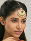 22k Gold Plated Crescent Maang Tikka