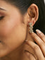 22K Gold-Plated Zircon Studded Enamel Embellished Dual Layered Necklace Set