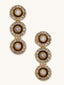 22K Gold-Plated Zircon Studded Enamel Embellished Dual Layered Necklace Set