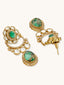 22K Gold-Plated Kundan Studded Faux Jasper Stone Necklace Set