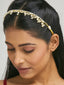 22K Gold-Plated Kundan & Pearl Studded Matha Patti cum Necklace