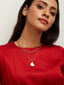 Multi-Chain Heart Shaped Necklace