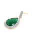 22K Gold Plated Fern Radiance Contemporary Drop Earrings